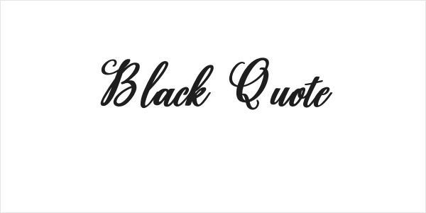 Black Quote Logo