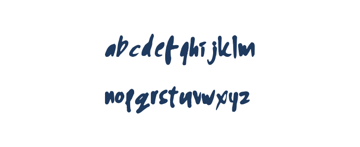 Black Racer Lowercase