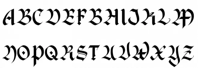Black Rain フォント 大文字