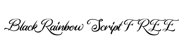 Black Rainbow Script FREE  免费字体下载