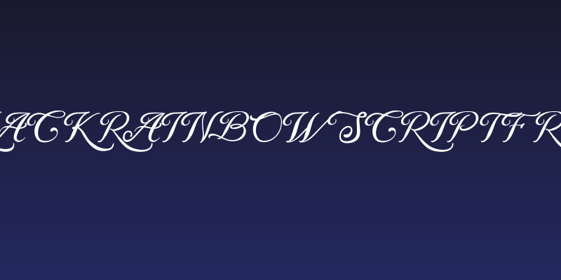 Black Rainbow Script FREE Social Header