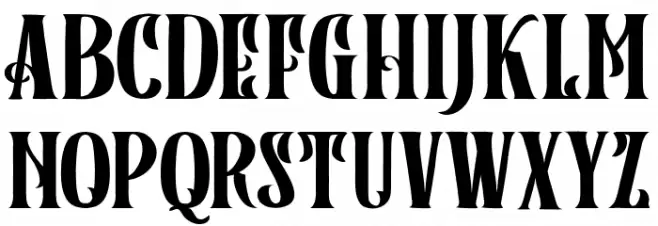Black Rainbow Serif FREE Font UPPERCASE