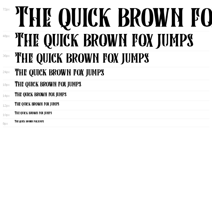 Black Rainbow Serif FREE Waterfall