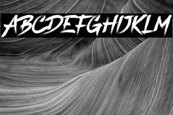 Black Range Free Regular Font examples