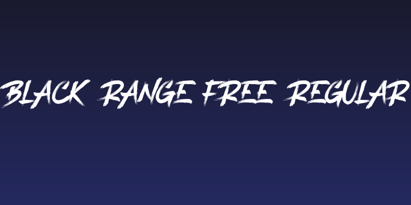 Black Range Free Regular Social Header