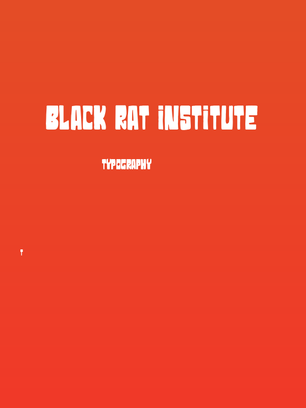 Black Rat Institute Poster