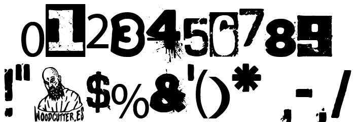 Black Rat Punk Band Font OTHER CHARS