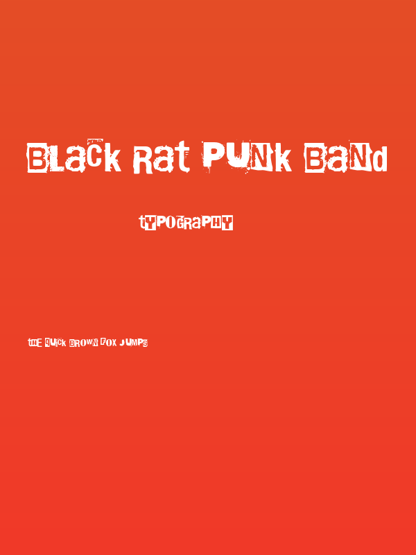 Black Rat Punk Band Poster