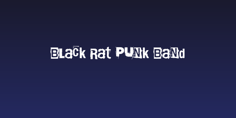 Black Rat Punk Band Social Header