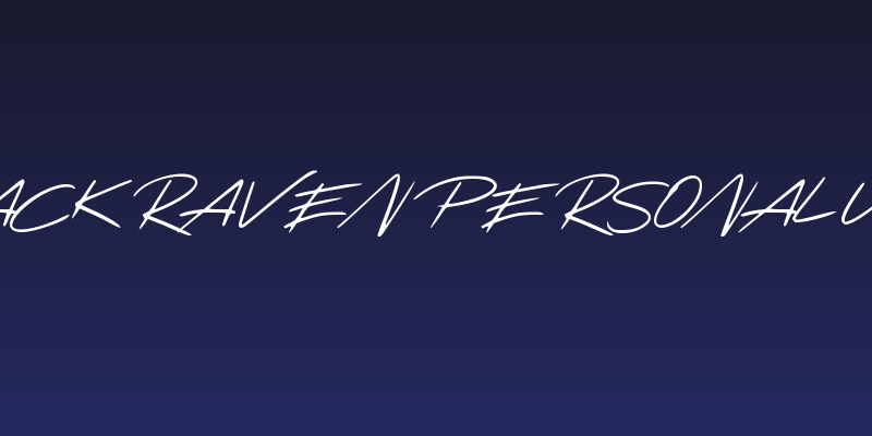 Black Raven Personal Use Social Header