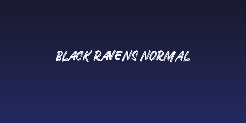 Black Ravens Normal Social Header
