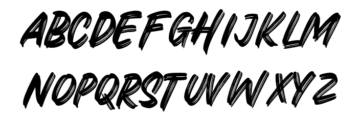 Black Ravens Normal Font LOWERCASE