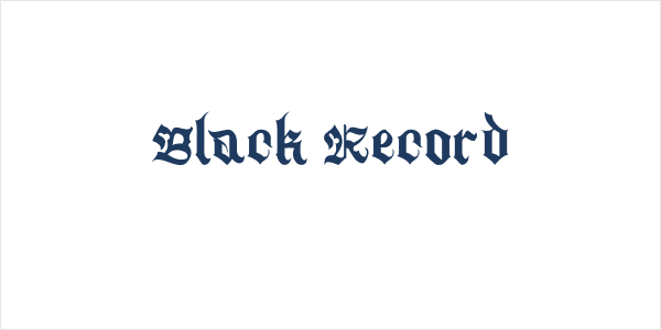 Black Record Logo