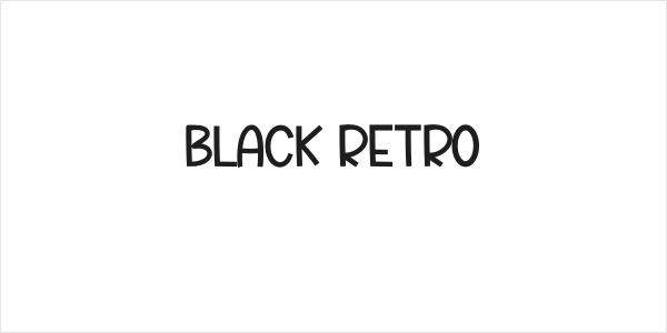 Black Retro Logo