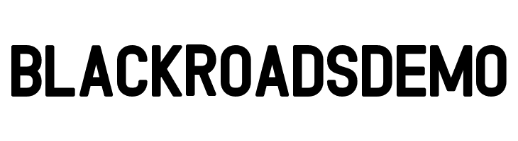 Black RoadsDEMO  Скачать бесплатные шрифты