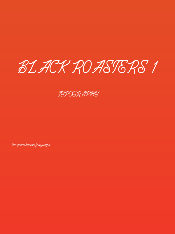 Black Roasters 1 Poster