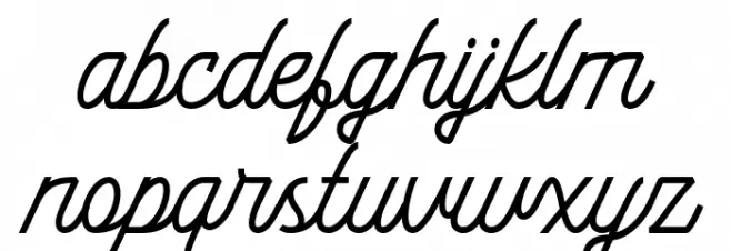 Black Roasters 1 Font LOWERCASE