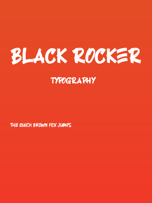 Black Rocker Poster