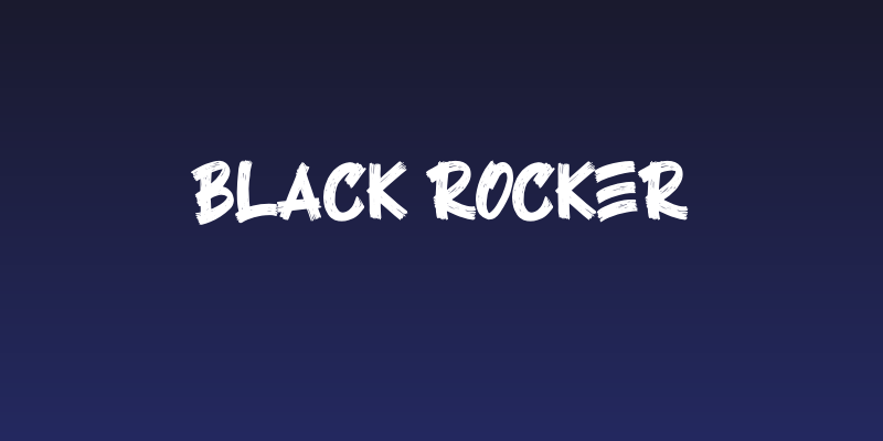 Black Rocker Social Header