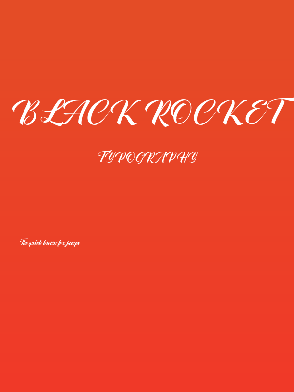Black Rocket Poster