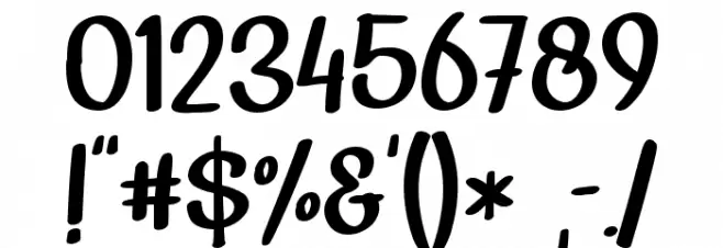 Black Rocky - Personal Use Font OTHER CHARS