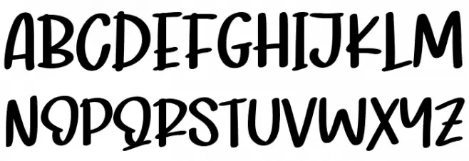 Black Rocky - Personal Use Font UPPERCASE