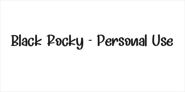 Black Rocky - Personal Use Logo