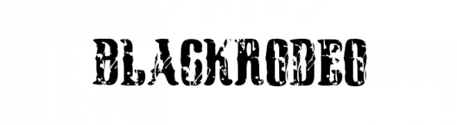 Black Rodeo  Fuentes Gratis Descargar