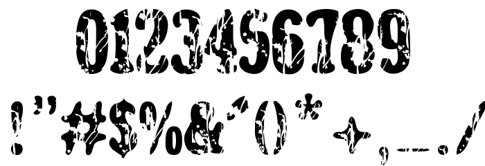 Black Rodeo Font OTHER CHARS