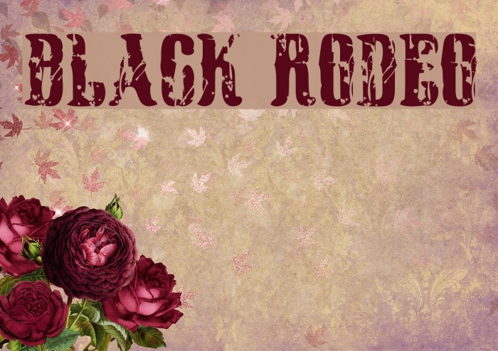 Black Rodeo Font examples