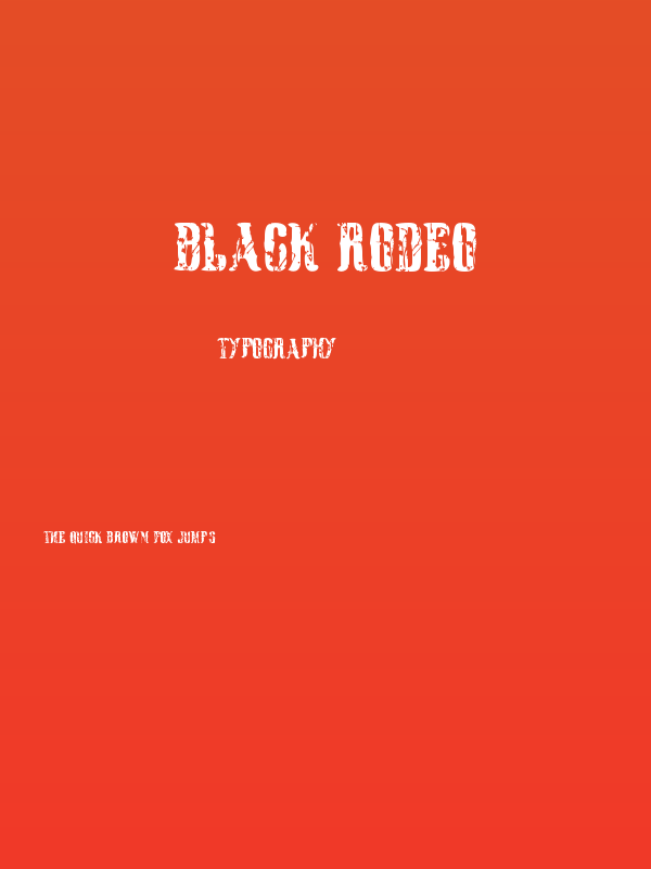 Black Rodeo Poster