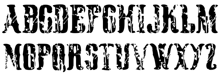 Black Rodeo Font LOWERCASE