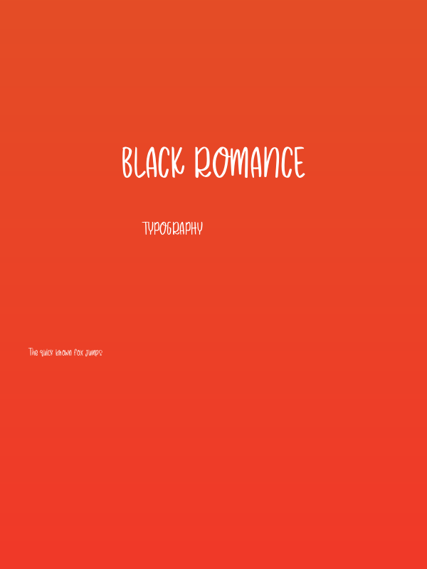 Black Romance Poster