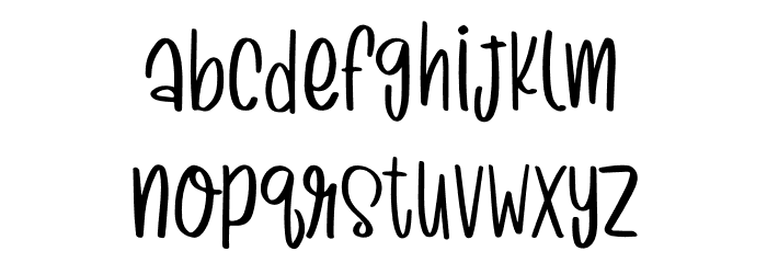 Black Romance Font LOWERCASE