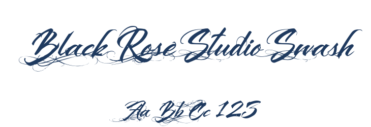 Black Rose Studio Swash Font Preview