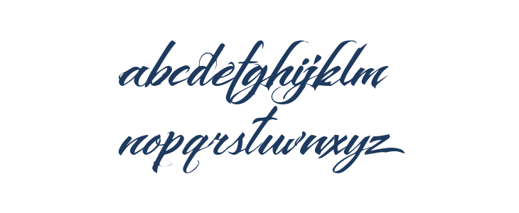 Black Rose Studio Swash Lowercase