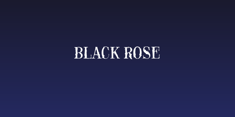 Black Rose Social Header