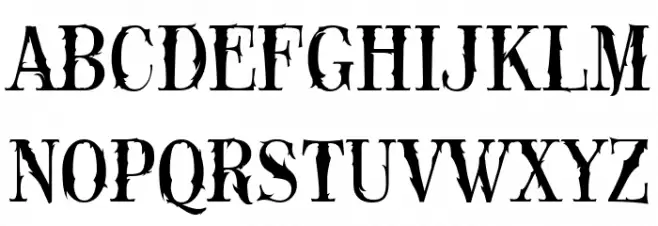 Black Rose Caratteri MINUSCOLO