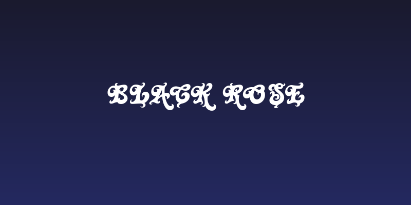 Black Rose Social Header