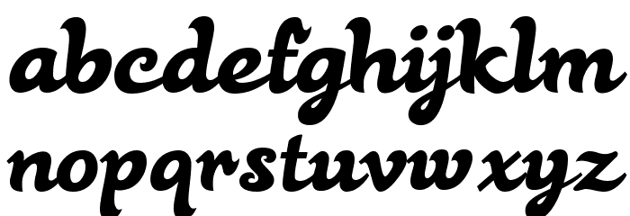 Black Rose Font LOWERCASE