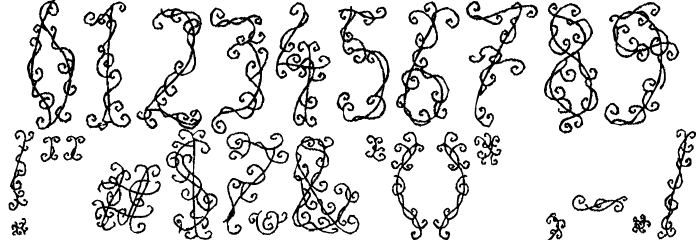 Black Roses Font OTHER CHARS