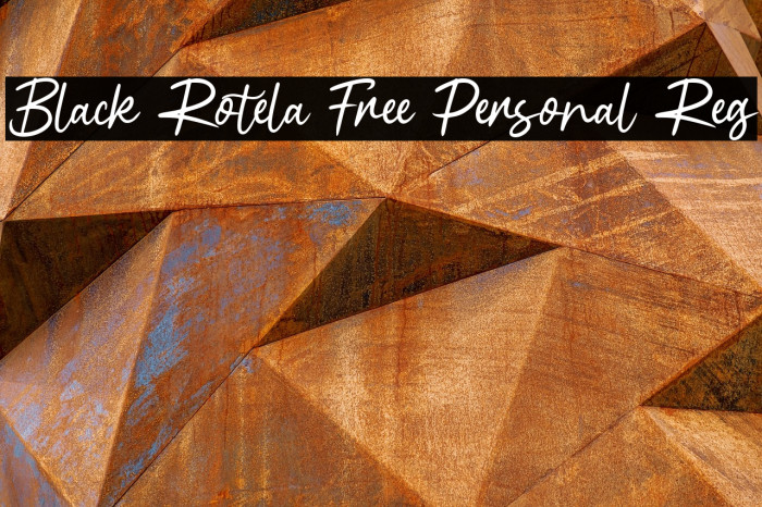 Black Rotela Free Personal Reg Example 3