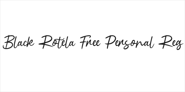 Black Rotela Free Personal Reg Logo