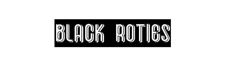 Black Roties Polices