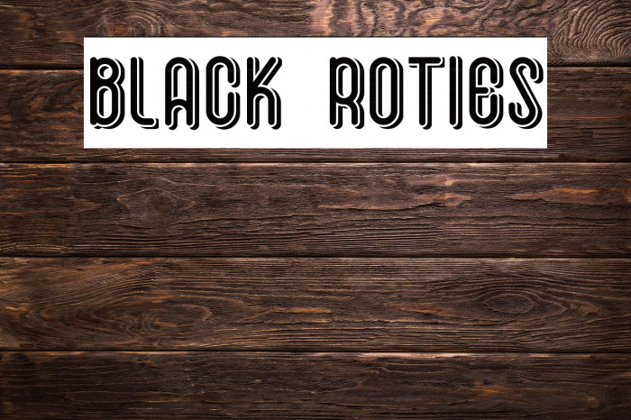 Black Roties Polices examples