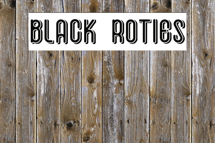 Black Roties Polices examples
