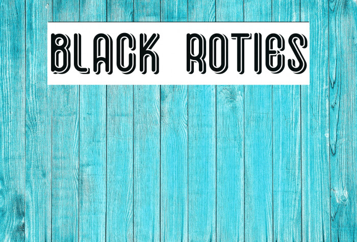 Black Roties Polices examples