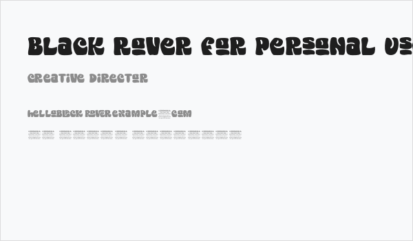 Black Rover For Personal Use On Business Card