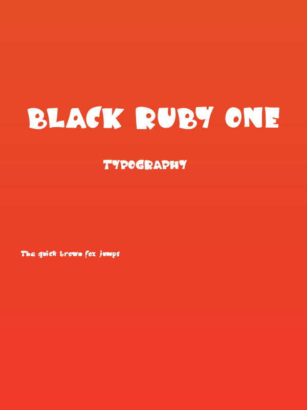 Black Ruby One Poster