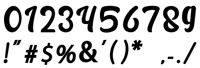 Black Ryder Demo Font OTHER CHARS
